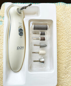 Pure Enrichment® PurePedi Deluxe 10-Piece at-Home Professional Manicure and Pedicure Electric Nail File Kit - Cordless Electric Nail Drill and Callus Remover Tool with Protective Cap 29 916mQNyXUJL