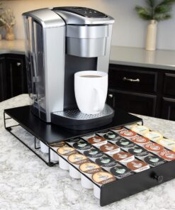 Alternative view of Nifty Coffee Pod Drawer – Compatible with K-Cups, 36 Pod Pack Holder, Non-Rolling, Compact Under Coffee Pot Storage Sliding Drawer, Home Kitchen Counter Organizer, Black 36 Pod Capacity - Stationary