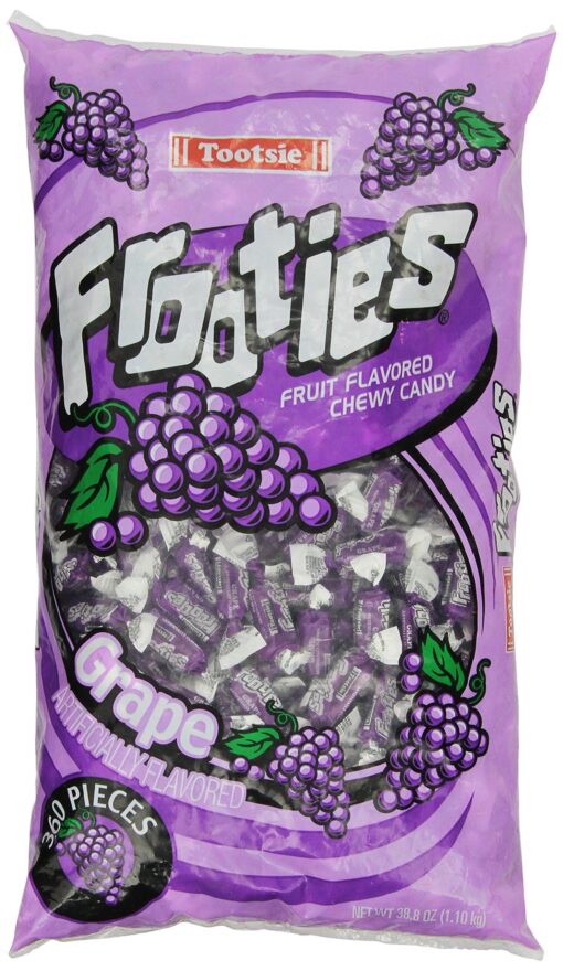 Tootsie Rolls Frooties Grape Candy (360 Count), 38.8oz 360 Count (Pack of 1)