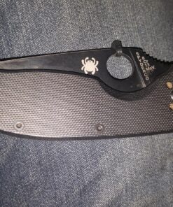 Spyderco Tenacious Folding Utility Pocket Knife with 3.39" Black Stainless Steel Blade and Durable G-10 Handle - Everyday Carry - PlainEdge - C122GBBKP 63 916rvtVUHOL