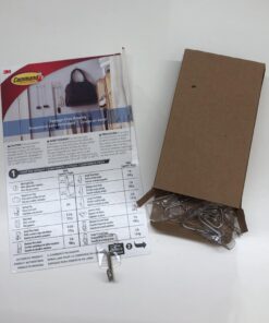 Command Small Wire Toggle Hooks, Damage Free Hanging Wall Hooks with Adhesive Strips, No Tools Wall Hooks for Hanging Christmas Decorations, 10 Clear Hooks and 12 Command Strips 10 Hooks 38 916tYicWCL