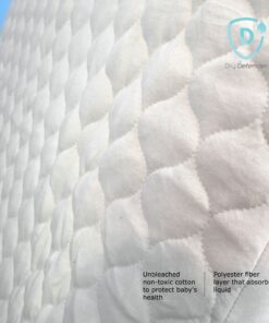 Organic Cotton Waterproof Fitted Crib Pad - Natural Baby Crib Mattress Cover & Protector - Unbleached, Non-Toxic & Hypoallergenic (28" x 52" x 7") 12 916vwKEuquL