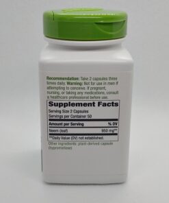 Nature's Way Herbal Neem Leaf, Traditional Ayurvedic Intestinal Remedy*, 100 Vegan Capsules 54 916y1Nv1XeL