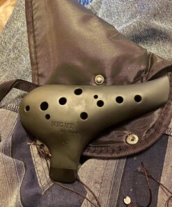 Night By Noble Plastic Ocarina Alto C Tone Black Rubber Finish 30 9170U R8J8L