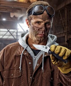 Spyderco Tenacious Folding Utility Pocket Knife with 3.39" Black Stainless Steel Blade and Durable G-10 Handle - Everyday Carry - PlainEdge - C122GBBKP 40 9171jPMv6FL