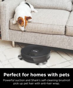 Shark AV2501S AI Ultra Robot Vacuum, with Matrix Clean, Home Mapping, 30-Day Capacity HEPA Bagless Self Empty Base, Perfect for Pet Hair, Wifi, Dark Grey 30 Day Capacity 34 9173UXiUY0L