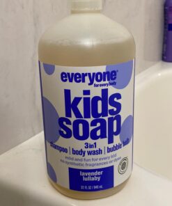 Everyone 3-in-1 Kids Soap, Body Wash, Bubble Bath, Shampoo, 32 Ounce (Pack of 2), Lavender Lullaby, Coconut Cleanser with Plant Extracts and Pure Essential Oils 39 917CIzQgEYL
