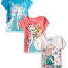 Disney Girls' Minnie Mouse 3-Pack T-Shirts 2T Off White/Turq/Coral 2 917EEtLn2CL