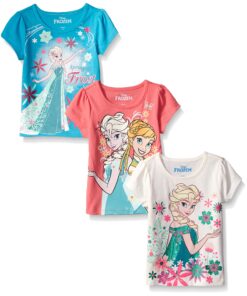 Disney Girls' Minnie Mouse 3-Pack T-Shirts 2T Off White/Turq/Coral