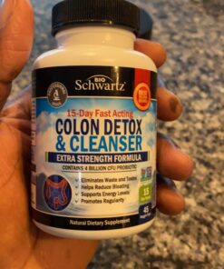 Colon Cleanser and Detox for Weight Loss & Digestive Support - 15 Day Fast-Acting Extra Strength Cleanse with Probiotic Fiber Plus Noni for Constipation Relief & Bloating Support, Non-GMO, 45 Count 30 917HzR5CpGL