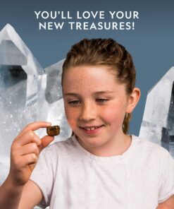 NATIONAL GEOGRAPHIC Gemstone Dig Kit – Excavate 3 real gems including Amethyst, Tiger’s Eye & Rose Quartz - Great STEM Science gift for Mineralogy and Geology enthusiasts of any age Gem Dig 13 917T 9GeJ7L 3