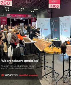 Suvorna Premium Beard & Mustache Scissors Set/Kit with Beard scissors for men - Grooming Scissors men/Facial Hair Scissors/Nose scissors - Eyebrow Scissors - Slant Tweezers (4 Pcs green) Brown Green 11 917UtOHyAgL