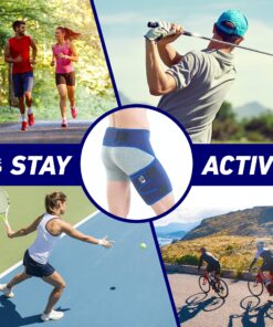 Neo-G Groin Brace for Thigh or Hamstring Injury. Groin Brace for Men and Women - for arthritis, pulled groin, strain - Adjustable Groin Compression Support - Unisex 12 917V7CYTCkS