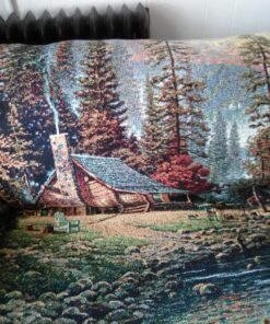 Alternative view of Manual Thomas Kinkade 60 X 50-InchTapestry Throw, A Peaceful Retreat