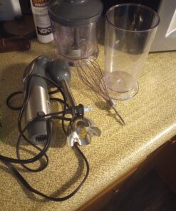 Mueller Smart Stick 800W, 12 Speed and Turbo Mode, 3-in-1, Heaviest Duty Copper Motor Immersion Blender, Titanium Steel Blades Hand Blender, Comfygrip Handle, Whisk, Beaker/Measuring Cup 46 917Y8VcrthL