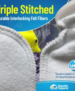 Aquatic Experts 4 inch Ring Filter Socks 200 Micron, Filter Socks for Saltwater Aquarium, Sump Filter Sock, Felt Aquarium Socks, Reef Filter Sock (4" x 14", 2 Pack) 4" x 14" 13 917aEtdh qL