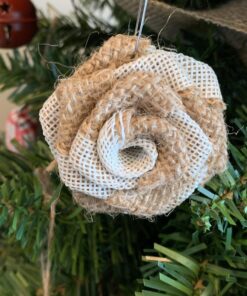 LEOBRO 24PCS Burlap Flowers, 8 Styles Natural Handmade Rustic Rose Flower Bowknot with Faux Pearls for DIY Craft Bouquets Home Wedding Christmas Party Decoration 28 917cAQolL