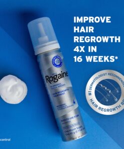 Alternative view of Men's Rogaine 5% Minoxidil Foam for Hair Loss and Hair Regrowth, Topical Treatment for Thinning Hair, 3-Month Supply, 2.11 Ounce (Pack of 3) Men's Rogaine Foam Treatment (3-Month Supply) 2.11 Ounce (Pack of 3)