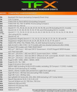 TRUGLO TFX Handgun Sight | Durable Shock-Resistant Compact Brightly Glowing Tritium & Fiber-Optic Xtreme Day/Night Sight for Handguns Glock 42/43 18 917lkPskAhL 1