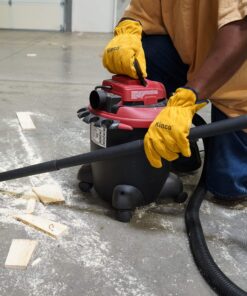 Kinco - Kid's Unlined Suede Cowhide Leather Work Gloves, Extremely Durable, Easy-On Cuff, Fitted Elastic Wrist, (Style No. 50) 8 917mAHC6 5L