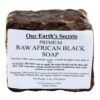 Our Earth's Secrets Raw African Black Soap, 1 lb. Unscented 1 Pound (Pack of 1)