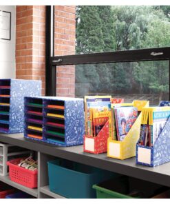 Bankers Box Classroom 15 Compartment Literature Organizer, Single (3384301),Blue 15 Slot 15 917oicaXkZL