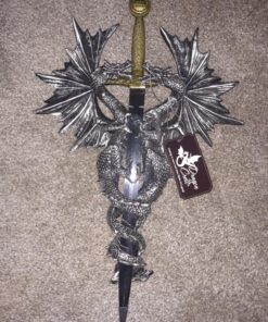 Gifts & Decor 36247 Dragon Dagger Wall Plaque, 9 1/2" x 3" x 12" high, Multicolor 13 917on kXyqL