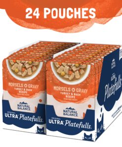Natural Balance Original Ultra Platefulls Indoor Adult Grain Free Wet Cat Food, Turkey & Duck Recipe, 3 Ounce Pouch (Pack of 24) 12 917paaE7EL 4