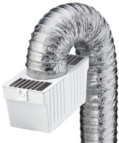 Alternative view of Deflecto Dryer Lint Trap Kit, Indoor Venting with Supurr-Flex Flexible Metallic Duct, Includes Clamps (LTF)
