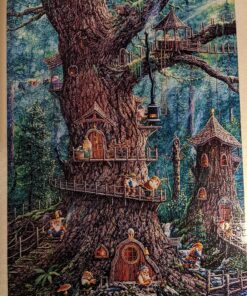 SUNSOUT INC - Forest Gnomes - 1000 pc Large Pieces Jigsaw Puzzle by Artist: Jeff Tift - Finished Size 27" x 35" - MPN# 36510 20 917wNGevW8L