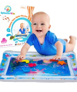 Splashin'kids Inflatable Tummy time Premium Water mat Infants and Toddlers is The Perfect Fun time Play Activity Center Your Baby's Stimulation Growth Multicoloured 17 917xCcBve6L