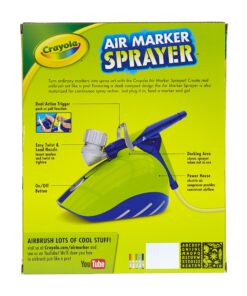 Crayola Air Marker Sprayer Airbrush Kit, Gift for Kids Age 8, 9, 10 22 9180RJdDmcL