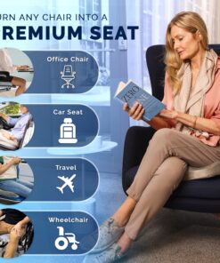 ComfiLife Gel Enhanced Seat Cushion – Office Chair Cushion – Non-Slip Gel & Memory Foam Coccyx Cushion for Tailbone Pain - Desk Chair Car Seat Cushion Driving - Sciatica & Back Pain Relief (Gray) Gray 23 918AIcc6rnL