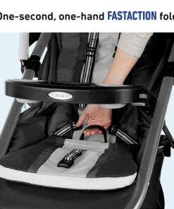 Graco FastAction Fold Jogger Travel System | Includes The FastAction Fold Jogging Stroller and SnugRide 35 Infant Car Seat, Gotham & SnugRide Lite Infant Car Seat Base, Black 32 Inch (Pack of 1) 10 918JxzPkhKL