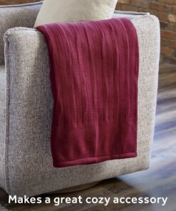Sunbeam Royal Ultra Cabernet Heated Personal Throw / Blanket, Cozy-Warm, Adjustable Heat Settings 19 918KXPJwpiL