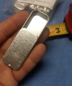 Empty Slide Top Tin Containers for Lip Balm, Crafts, Storage Kit - .25oz, 6 Pack 6 Count (Pack of 1) Sliver 26 918KvqK8LL