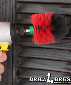Drill Brush - Outdoor Scrub Brush - Patio, Concrete Pools, Bird Bath, Garden Fountains, Statues - Monuments and Headstones - Granite, Marble Cleaner - Spin Brush 10 918SDn64EIL