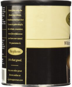 Stephen's Gourmet Hot Cocoa, 16-Ounce Cans (White Chocolate, Pack - 1) White Chocolate 1 Pound (Pack of 1) 12 918UFRLIIgL
