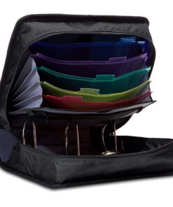 Amazon Basics 3-Ring Binder with Zipper - O-Ring, 3 Inch, Black 1 29 918UgKDBkXS
