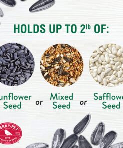 Perky-Pet 312-1SR Outdoor Panorama Wild Bird Feeder - 2 Lb Seed Capacity Brown 31 918W9WgOGUL