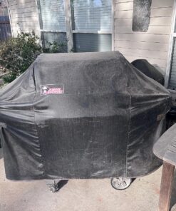 Kingkong Gas Grill Cover 7553 | 7107 Cover for Weber Genesis E and S Series Gas Grills Includes Grill Brush, Tongs and Thermometer 35 918X3sAxh8L