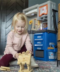 Step2 Deluxe Kids Workbench – Includes 50 Toy Workbench Accessories, Interactive Features for Realistic Pretend Play – Indoor/Outdoor Kids Tool Bench – Dimensions 40.75" H x 34" W x 15" D 13 918ZFonXjIL