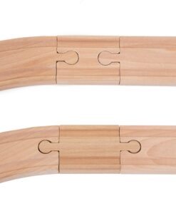 Alternative view of Orbrium® Toys 8 Pcs Wooden Train Track Male-Male Female-Female Adapter Pack Fits Thomas Brio Chuggington Set 8X Adapters + 2 Connetors to Thomas Tracks