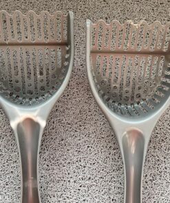 Petmate Scoop N' Hide Cat Litter Scoop with Discreet Litter Scoop Holder, Brushed Nickel 42 918mnbLWEL