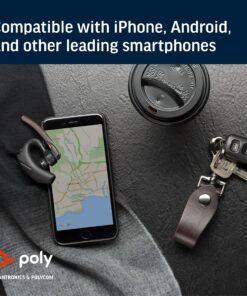 Poly Voyager 5200 Wireless Headset (Plantronics) - Single-Ear Bluetooth Headset w/Noise-Canceling Mic - Ergonomic Design - Voice Controls - Lightweight - Connect to Mobile/Tablet via Bluetooth 26 918oVOEGIL