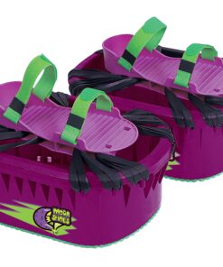 Moon Shoes Bouncy Shoes, Mini Trampolines for Your Feet, One Size, Black, New and Improved, Bounce Your Way to Fun, Very Durable, No Tool Assembly, Athletic Development, up to 130 lbs 17 918sMrP0a0L