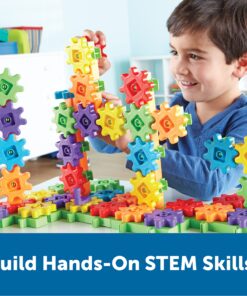 Learning Resources Gears! Gears! Gears! 100-Piece Deluxe Building Set - Ages 3+, Preschool Building Sets, Gears Toys for Kids, STEM Toys for Toddlers, Construction Toy Set, Kids Building Toy 100 Piece Set Gears! 28 918sTFvFBGL