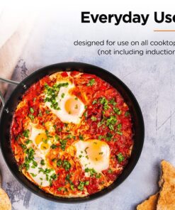 Othello CH-CO6 10-Piece Hard-Anodized Pots and Pans Cookware Set, Black 9 918vQ1WysIS