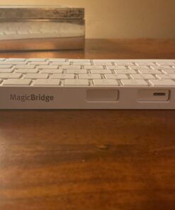 Twelve South MagicBridge | Connects Apple Magic Trackpad 2 to Apple Magic Keyboard Allowing Them to be one Unit for Desk or Lap use - Trackpad and Keyboard not Included Regular Keyboard White 41 9194LM53KL