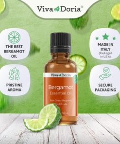 Alternative view of Viva Doria 100% Pure Bergamot Essential Oil, Undiluted, Food Grade, Italian Bergamot Oil, 1 Fluid Ounce (30 mL) Natural Aromatherapy Oil 1 Fl Oz (Pack of 1)